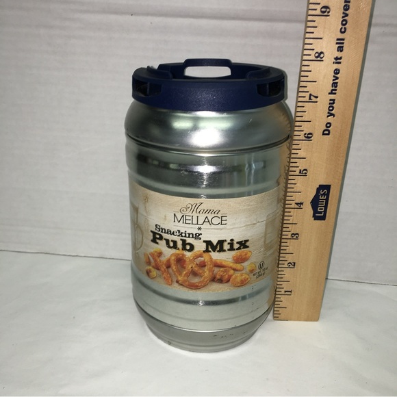 Barrel Pub Mix Tin Only- “TIN ONLY” Mama Mellace snacking Pub Mix Tin pre-owned - Picture 4 of 16